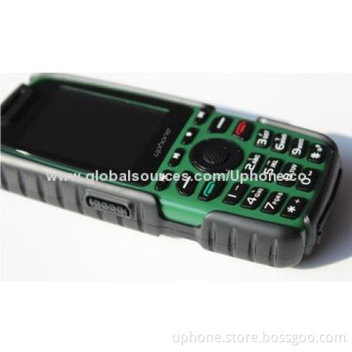 Waterproof with 2.0", 64MB + 64MB, 0.3MP, big battery, outdoor phone